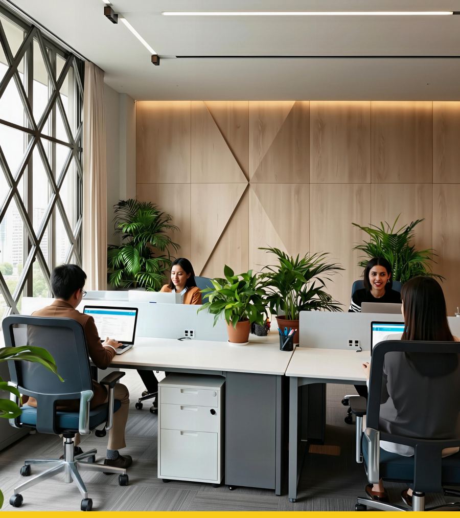 Natural lit working pod